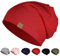 YANIKY Mütze Herren Damen, Slouch Beanie Mütze Baumwolle, Dünne Leichte Mütze, Weich Chemo Mütze, Winddicht Jersey Longbeanie für Alle Jahreszeiten