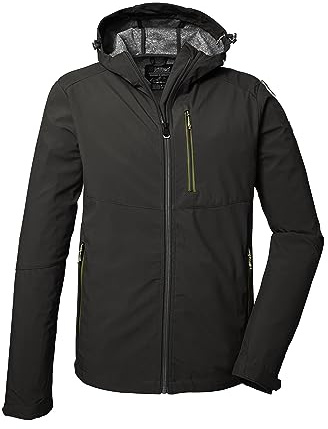 killtec Herren Softshelljacke/Outdoorjacke mit Kapuze KOS 259