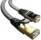 VOIETOLT Cable Ethernet Cat8, 40Gbps/2000Mhz Plano Trenza Cable de Red Internet STP RJ45 Gigabit LAN de Alta Velocidad (Trenza, 12Metro)