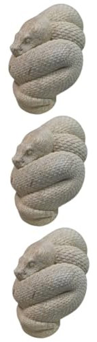 Alipis 3stücke Chic Schlangenfigur Aus Hochwertigem Realistische Snake Dekoration Für Zuhause Und Büro Handgefertigtes Dekoobjekt Für Regale Tische Originelles Design Für