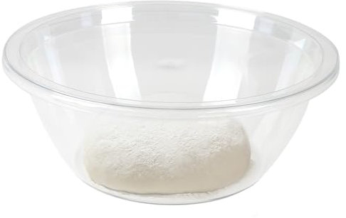 Gzsekken Large Mixing Bowl Plastic Mixing Bowl with Lid 5.6 L Clear Plastic Mixing Bowls for Baking Salad Bowl Kitchen Bowl with Non-Slip Bottom Ideal for Cooking Marinating & Food Prep