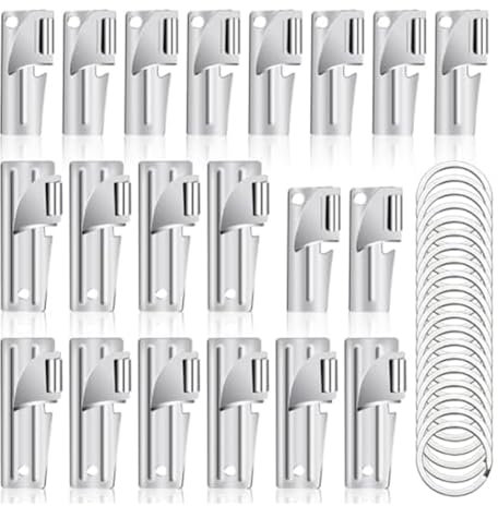 SHABD Dosenöffner P38 und P51 mit Schlüsselringen, Manueller Dosenöffner für Küchenreisen