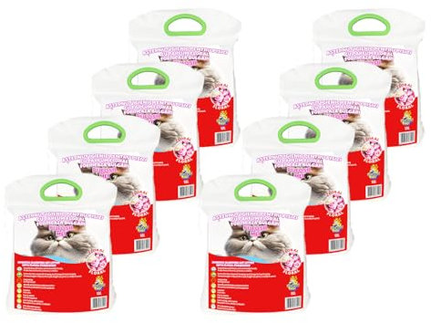 Pufoșii Mei Hygienische, klumpende Katzenstreu mit Blumenduft, (Wirtschaftspaket 8 x 10 L)