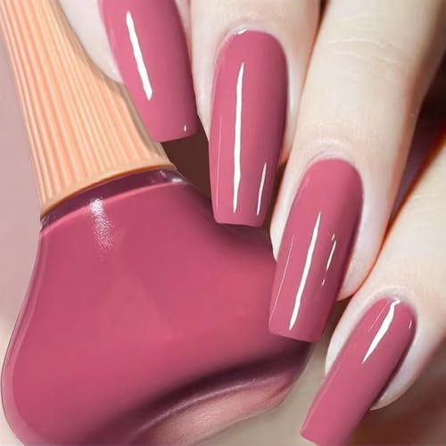 Glitter Nail Polish, Long Lasting & Quick Dry Nail Varnish, Blue Glitter Nail Polish for Women & Girls, No Need Cure, DIY Nail Art Home Manicure for DIY Nail Art (42#Pink)