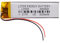 Batería 801350 LiPo 3.7V 520mAh 1.924Wh 1S 5C Liter Energy Battery para Electrónica Recargable teléfono portátil vídeo smartwatch Reloj GPS - No Apta para Radio Control 52x13x8mm (520mAh|801350)