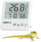 Hygrometer terrarium,Reptilie Thermometer Hochpräzise Digitalaes Reptilien Terrarium Thermometer Hygrometer mit doppelseitigem Klebeband für Büro, Küche, Inkubator Thermometer, Thermometer Gewächshaus