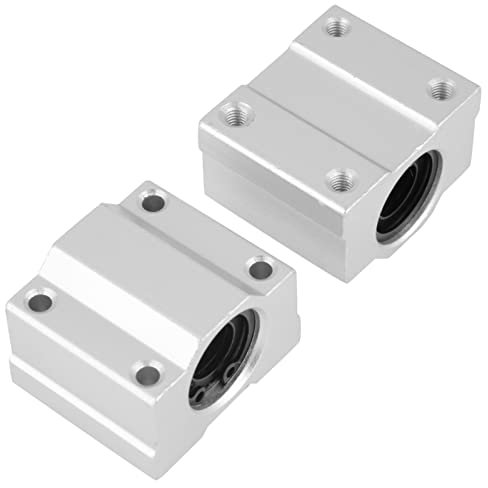 4 Stück SCS12UU Aluminium-Linearbewegungs-Kugellager-Gleitblock, Sanfte Bewegung, Hohe Genauigkeit, Geringe Reibung mit Langer Lebensdauer für Lebensmittel, Elektrowerkzeuge,