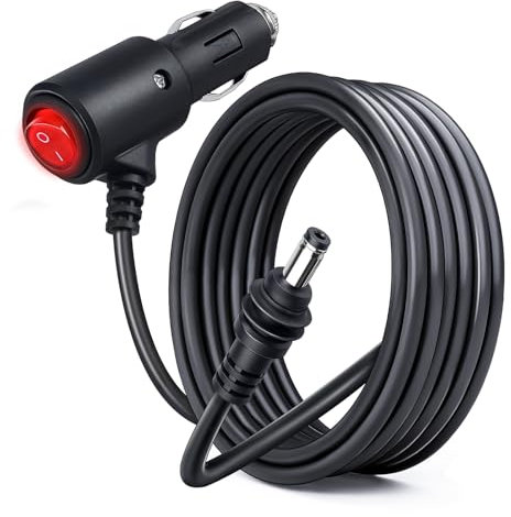 Obeaming Starlink Mini Stromkabel auf Zigarettenanzünder Stecker mit Schalter, Mini Starlink Adapter Wasserdicht 18AWG DC für Auto, Wohnmobil, Boot, LKW, Wohnmobil (3m)