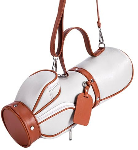 Kleine Golftasche | Kleine Golf Ball Golf Tee Tasche Tasche Träger - Frauen Geldbörse leichte Pu Leder Single Schulter Tasche für Männer im Freien Golf Training