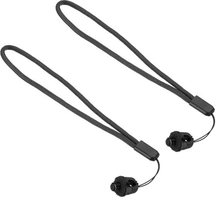 PATIKIL Camera Wrist Strap Lanyard, 2 Pcs Camera Hand Wristband Straps with 1/4 Screw for Action Cameras 360 Selfie Stick, Black