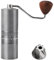 Manual Coffee Grinder with Precision Ceramic Burr, 60 Grades Adjustable, Aluminum Spice Grinding Manual Use, Small Coffee Bean Mill, Ideal for Drip, Travel-Friendly (Silver,Aluminium)