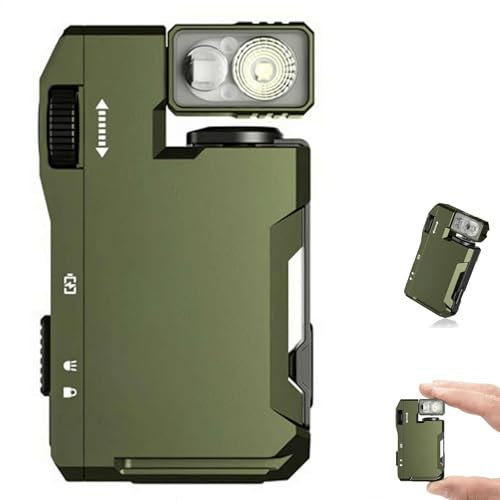G5 EDC Flashlight — 400 Lumens, G5 Rechargeable EDC Flashlight, Super Bright 3 Modes Mini Flashlights with Magnet, Mini Portable Design for Outdoor, Emergency & Daily Carry (Green)
