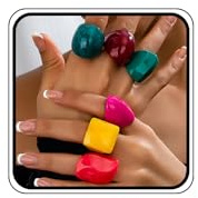 6 Stück klobige, bunte Kunstharz-Knöchelringe für Damen, Y2K, unregelmäßig, stapelbar, Acryl, Midi-Ring, modisch, Regenbogenfarben, quadratisch, Statement-Fingerschmuck-Set