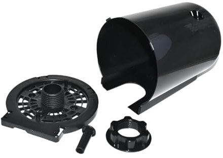 Colcolo Electric Fan Motor Rear Cover Housing Fixing Nut Lightweight Professional Pedestal Floor Fan Direct Replace for Bedroom Dorm, Black