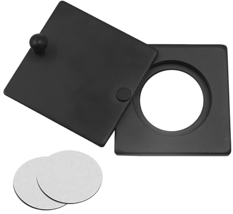Ludom Cubierta de mirilla ajustable, juego de tapa de visor de puerta de seguridad, aleación de zinc cepillado, cinta adhesiva de fácil instalación con , para puertas de casa o entrada