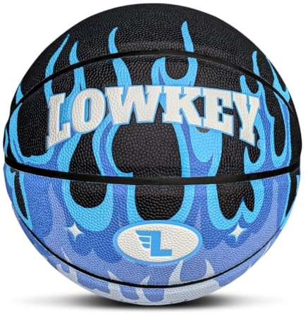 Lowkey Basketball Indoor & Outdoor Größe 7 | Design Basketball | Anti-Rutsch Beschichtung & Erstklassiger Grip Ball im Melon & Moon & Ice Pop Design