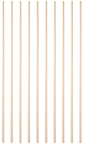 Levemolo Baguettes Moulures Bois 10 Pièces Triangles Isocèles 6 MM X 50 CM pour Encadrement Moustiquaire et Fenêtre Bricolage Intérieur