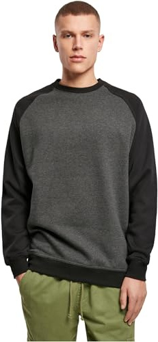 Build Your Brand Herren Raglan Crewneck Sweater