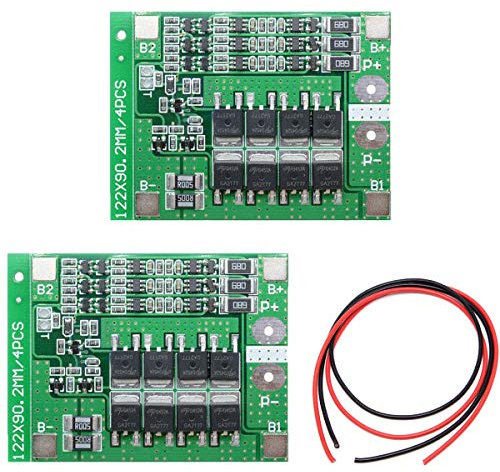 Youmile 2PACK PCB-Schutzplatine 25A 3S 11,1 V 12,6 V Li-Ion 18650 Lithium-Batterie-Ladegerät PCB BMS-Schutzplatine Lipo Cell-Modul mit Ausgleichsladung für den aktuellen Bohrmotor