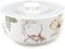 Hervit Art.28073 Contenitore Porcellana Blooms Dia.13X7CM Bianco