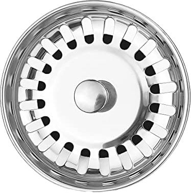 Qrity 73mm Kitchen Sink Strainer Plug, Strainer Waste Plug Stainless Steel Kitchen Sink Strainer Plug
