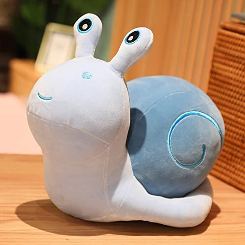 EXQULEG Plüschtier Schnecken Kuscheltiere,Plüschtier Spielzeug Plüsch Schnecken Stofftier Kinder Spielzeug Geschenk (Blau,20cm)