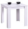 Homestyle4u 2180, Esszimmertisch 80x80 Küchentisch Esstisch Holz Tisch Holztisch Weiß Weiss 80 x 80 cm