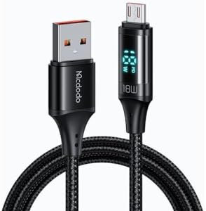 Mcdodo CA-1070 USB to Micro USB Cable, 3A, 1.2m (Black)