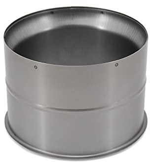 LANZZAS Ofenrohr Wandfutter - Durchmesser Ø 160 mm - unlackiert | Rauchrohr Abgasrohr Kaminrohr