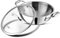 Vinod Platinum Triply Stainless Steel Kadai with Glass Lid, 5.5 Litre, 30 cm | 3-Ply Wok with Heavy Base | Induction & Gas Stove Compatible | Curry Pan for Deep Frying | Riveted Handles - Silver