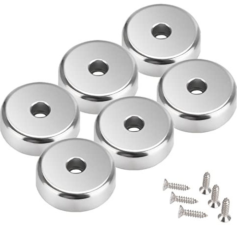 Wukong 6PCS Magnet mit Loch, Neodym Magnete Extra Stark 25x8mm Magnet zum Anschrauben für DIY Küchen Büros Schule Garage