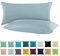 SHC by BaSaTex 2er Pack Jersey Kissenbezüge Kissenhüllen | Kopfkissenbezug aus 100% Baumwolle | 40x60 cm Nackenkissen Bezug | Farbe Rauchblau Hellblau