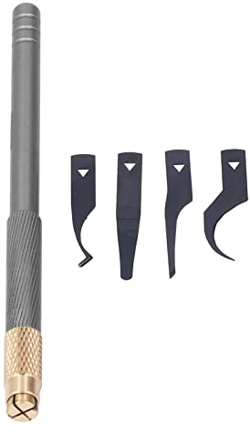 Juego de Cuchillas de Reparación de Chips BGA, SK5 Steel IC Thin CPU Remover Circuit Board Motherboard Knife Tool, para Quitar la Fuente de Alimentación, Chip (Gris)
