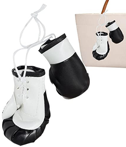 Rianpesn Boxhandschuhe für Autospiegel | Hang Boxhandschuhe für Autospiegel | Boxhandschuhe für Auto Spiegel Boxhandschuhe Miniatur Boxzubehör Boxhandschuhe für Home Car Bag Decor