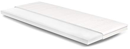 Meisterschlaf Kaltschaum Topper 80x180 cm – Höhe 7cm – RG45 – Oeko-TEX® Standard 100 – Tencel™ Lyocell Doppeltuch-Bezug waschbar – für Matratze, Boxspringbett, Sofa – Made in Germany