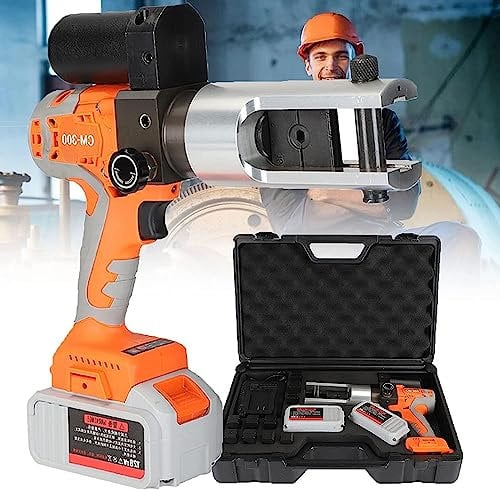 LINCYS Rechargeable Hydraulic Wire Crimping Tool 10-300mm², 18v Battery Powered Terminal Crimping Tool for Copper and Aluminum Terminals