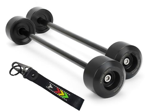 Blocco anti-collisione del mozzo della ruota del motociclo Cursore di crash della forcella dell'asse posteriore anteriore compatibile con Yamaha MT-09 Tracer 900 9 GT 2022 2023 ( Color : Front and Rea