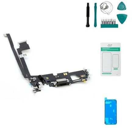 kaputt.de Ladebuchse und Mikrofon kompatibel mit Apple iPhone 12 Pro Max Set