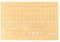 PATIKIL English Keyboard Stickers, Universal Keyboard Replacement Cover for Notebook Desktop Computer Style 6, Clear Background White Lettering