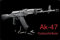 Holzschild 18x12cm AK-47 Kalaschnikow Wand Deko Bar Kneipe Sammler Geschenk