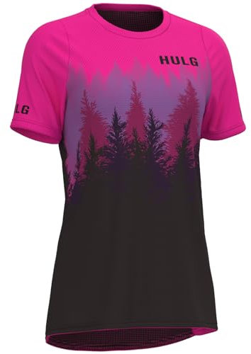 HULG Fahrradtrikot Damen Kurzarm,Women's Jersey Mountainbike-Trikot,100% Hochwertiges Polyester, Schnell Trocknend, Atmungsaktiv, Geeignet Für Radfahren/Multisport (XXL,Style-06)