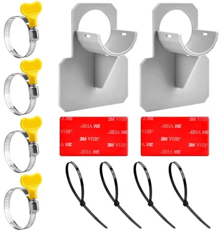 12 Pièces Support Tuyau Piscine, Accessoire Piscine Hors Sol avec Anti-Perforation, Anti-déchirure, Anti-Traction, 30-38mm, Compatible avec Les Piscines Intex et Bestway