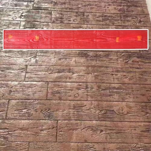 Moldes Hormigon Impreso Suelo de Madera Realista Sellos de Hormigón 47 x 6, Tapetes de Estampado de Textura de Hormigón, Moldes para Estampar Patrones de Tablones de Madera, Moldes de Piedra para Pa