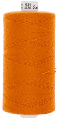 1000 Meter Nähgarn Stärke 30 50 80 120 (920 - orange, Stärke 50 - Jeans & Leder)