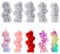 5 Stück Herz Kerzenform Silikon 3D Blume Silikonformen Gießformen, DIY Herzform Kerzen Formen Silikon Kerzengießformen Set, Blumen Kerzenformen Zum Gießen Für Kerzen, Seife, Handwerk