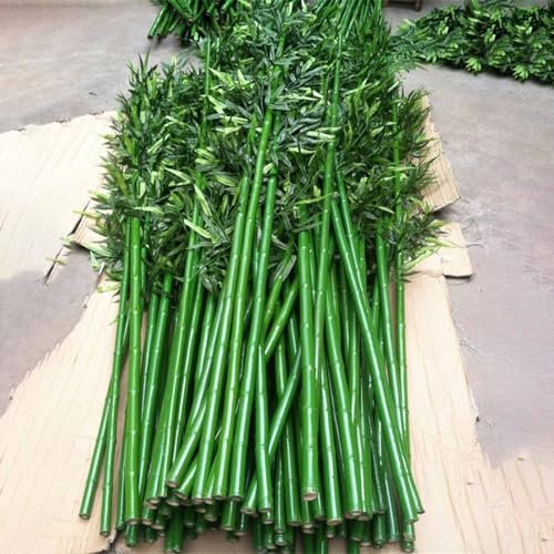 Künstliche Bäume/künstlicher Bambus Realistische künstliche Bambuspflanze für draußen/ drinnen, Künstliche Bäume für Garten/ Hofeingang/ Einkaufszentrum, Künstliche Pflanzen mit Stämmen und Blättern(1