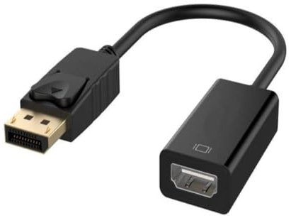 𝟰𝗞 DisplayPort to 𝗛𝗗𝗠𝗜 Adapter for Monitor 1440p/30Hz & 1080p/60Hz Support, DisplayPort to HDMI Converter Male to HDMI Female DP Computer to HDMI Monitor Compatible with Lenovo,HP,Dell and More