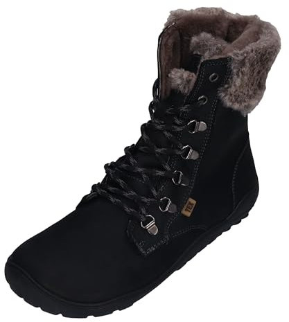 KOEL Damen Barefoot Booties LEVI TEX Lambswool Black, Größe:40 EU