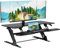 BONTEC Stehpult Höhenverstellbar mit Dual-Gasfeder, Tischaufsatz für Dual Monitor Arbeitsplatz, 120cm, 15kg Tragfähigkeit, Einfache Montage, Ergonomischer Schreibtischaufsatz für Zuhause und Büro