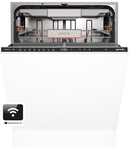 Gorenje ULTRA16BWIFI Geschirrspüler/Einbaugerät FRONT NICHT ENTHALTEN/EU Made/60 breite /16 Maßgedecke/7 Programme/ConnectLife/Nachtprogramm/Status LED Licht/EEK: B/Einbaumaße:(HxBxT):82 x 60 x 55,5cm